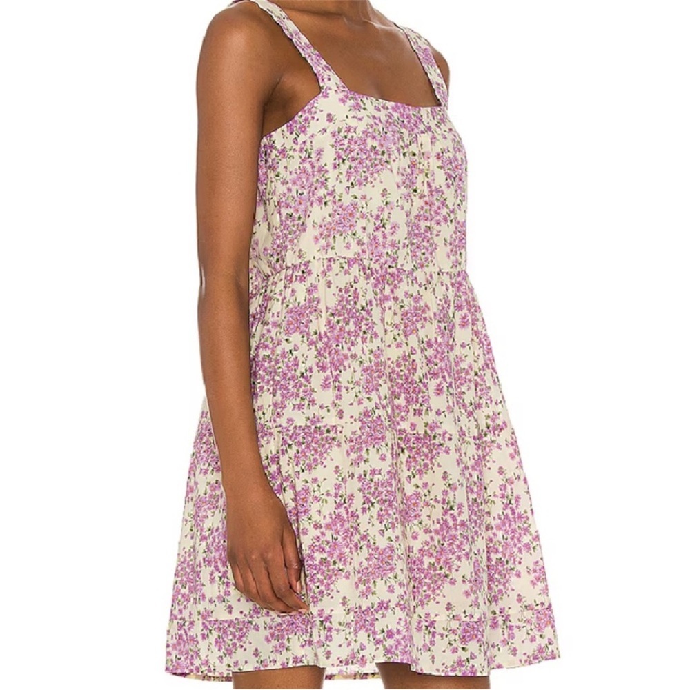Heartloom Nicka Purple and Pale Yellow Floral Mini Dress Size Small NWT - Picture 4 of 13